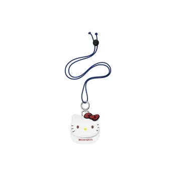 Zgo Hello Kitty Collaboration Hello Kitty PU Earphone Case Mini Women's White