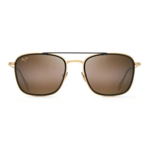 Maui Jim Aviator Frame Titanium And Nylon Sunglasses