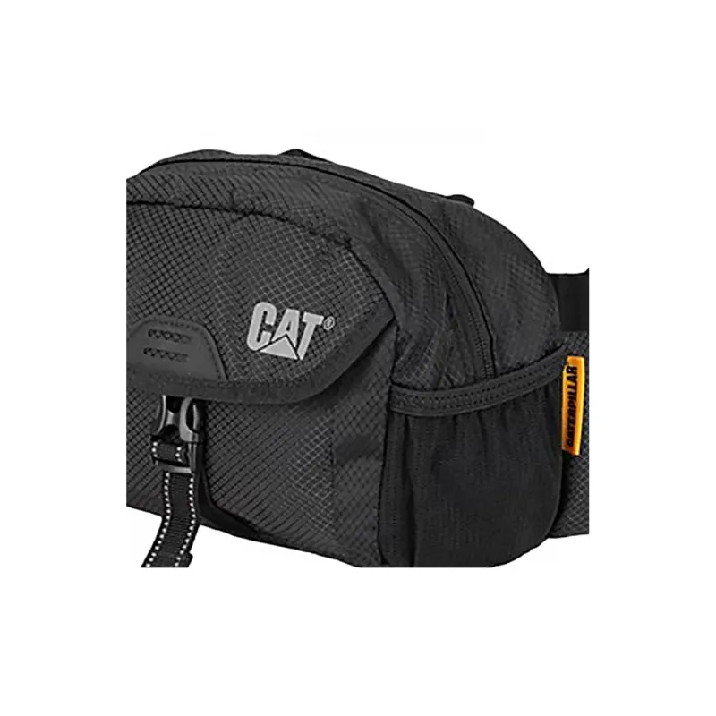 CAT Polyester Sling Bag, Fanny Pack Medium Size Unisex Black/Blue-5