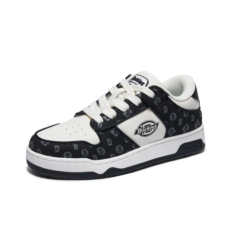 Dickies Low Top Skateboard Shoes Men's Black White-1