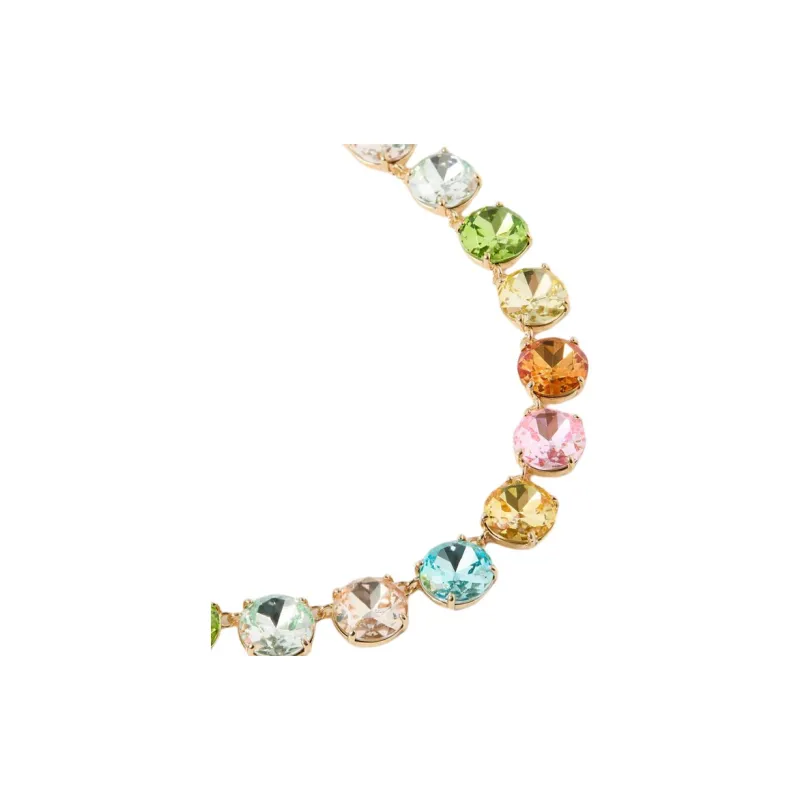Roxanne Assoulin Crystal Brass Glass Cubic Zirconia Necklaces Women's Multicolor-1