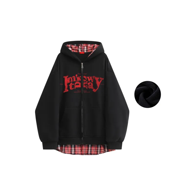 MIIOW Trend Party Series Sweatshirt Unisex Heather Gray & Red-13