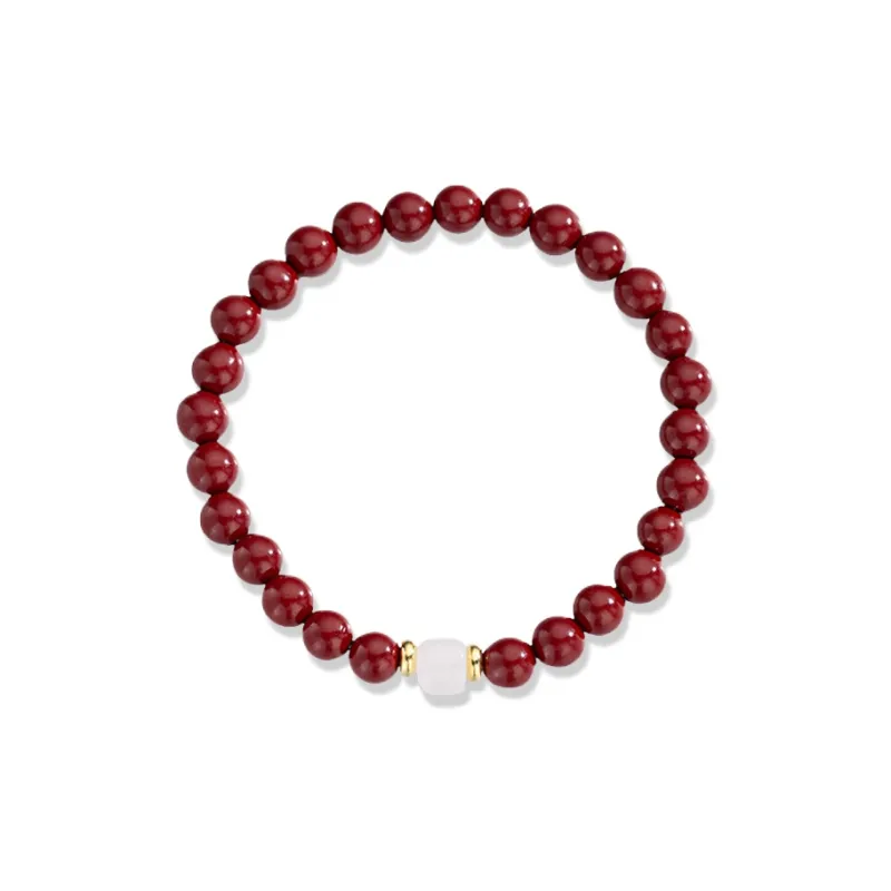 Inkopper Imitation Cinnabar Bracelets Women's-6