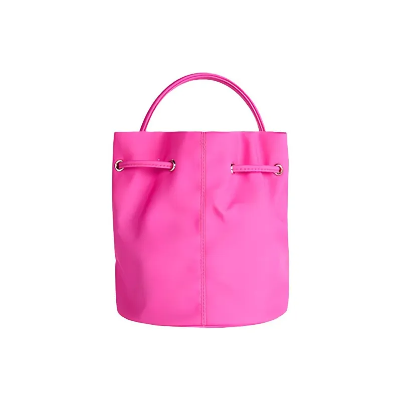 Balenciaga WHEEL Nylon Bucket Bags One Shoulder Handbags Women's Pink-1