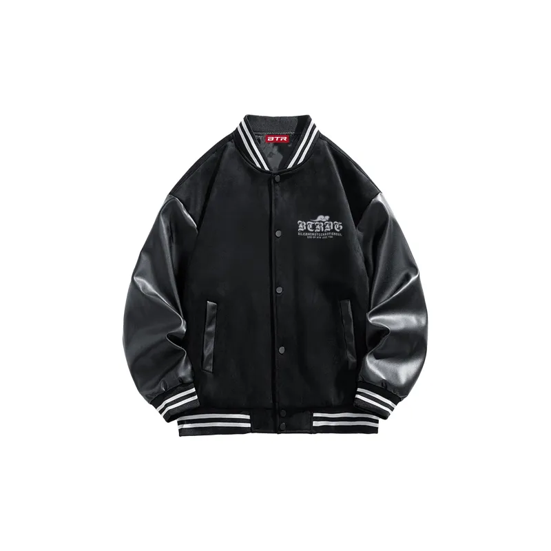 BTR Baseball Jacket Unisex Black-1