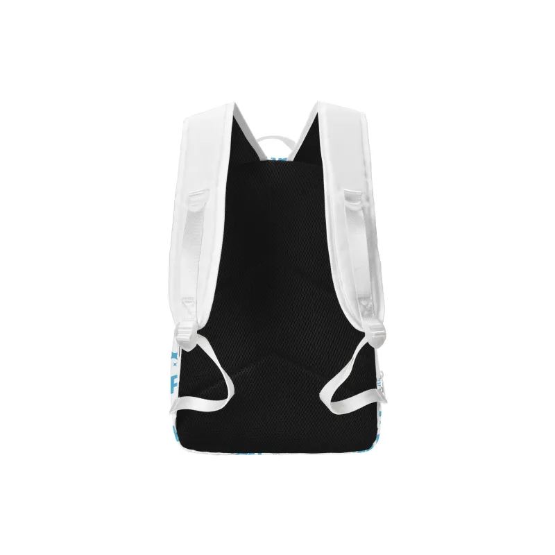 TURN UP Polyester Students Backpack Regular Unisex White-2