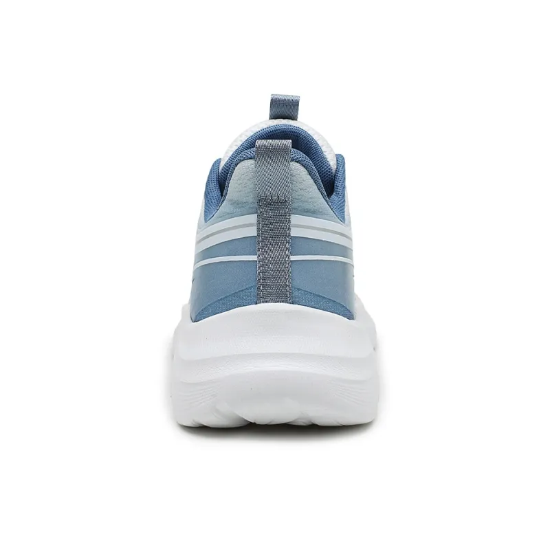 Warrior Cushioning Breathable Lightweight Low Top Casual Training Long Distance Running Shoes Men's Beige Blue-5