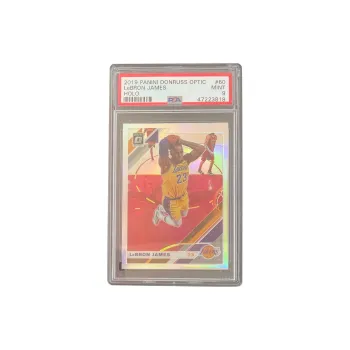 PANINI 2019 20 Durex OP LeBron James Lakers, Little Emperor, LeBron, James, Silver Fold PSA 9 Grade Graded Cards 1 Pc
