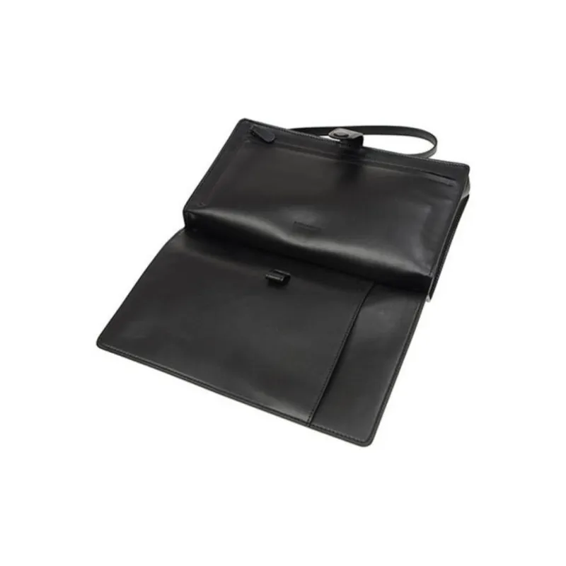Bottega Veneta Sheepskin Wallet Men's Black-4