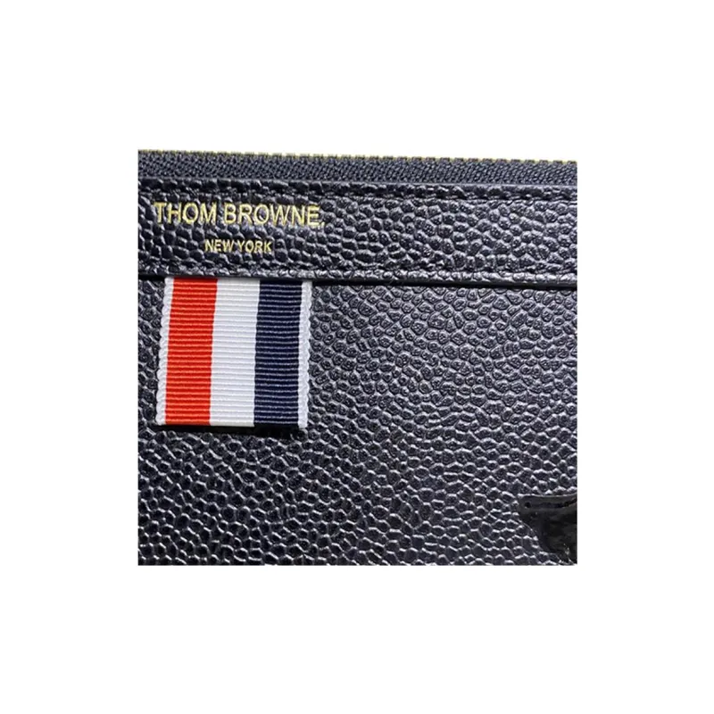THOM BROWNE· Cow Leather Clutch Men's Black-3