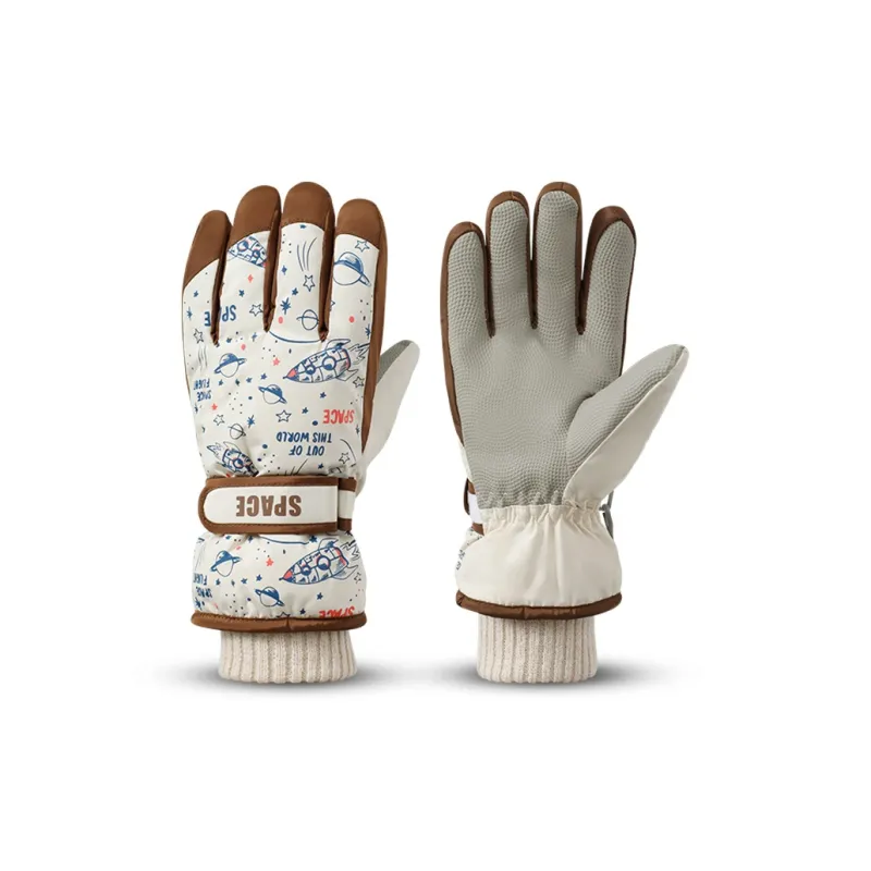 NANJIREN Thickened Warm Gloves Kids'-5