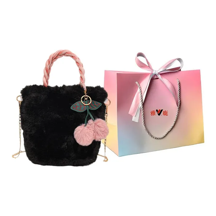 Yalu Plush Handbag Women's Multicolor-9