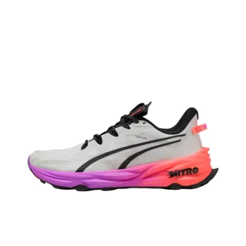 PUMA Fast Trac Nitro 3 Anti Slip Wear Resistant Low Top Running Shoes Men's Light Gray
