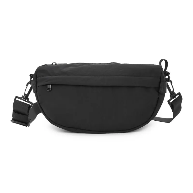 Hotwind Fabric Shoulder Bag Trumpets Men's Black/Khaki-0