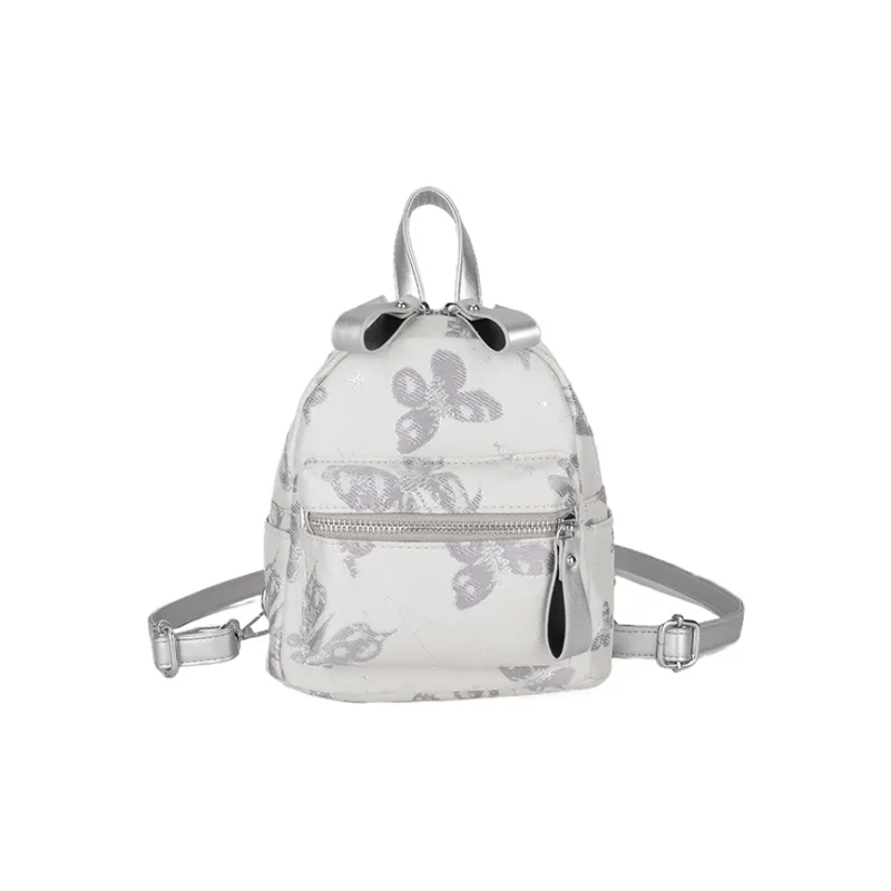 Yalu Oxford Backpack Women's Silver/Ecru-1