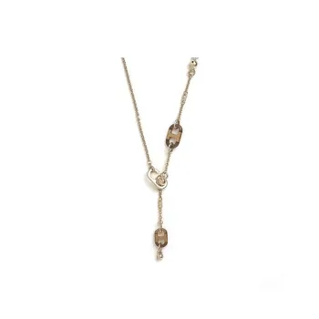 HERMES Brass Necklaces Women's Gold