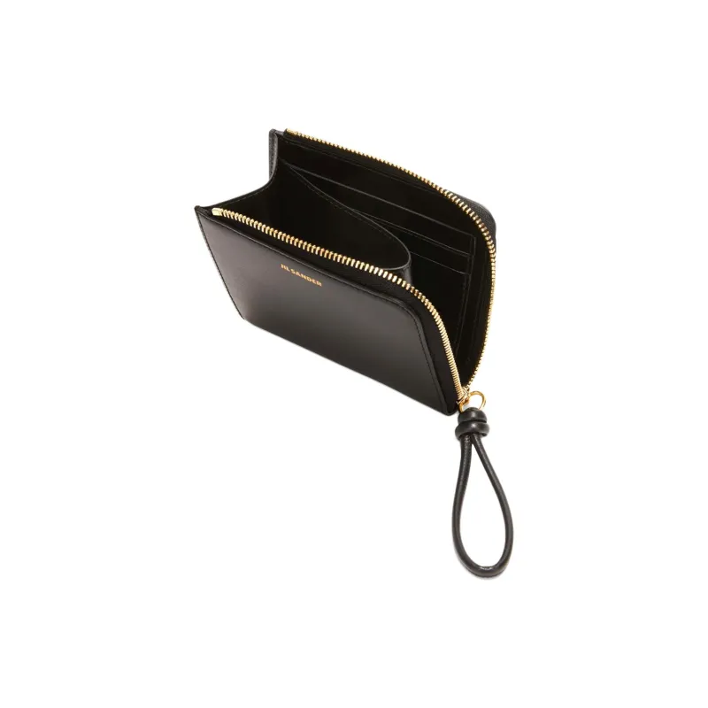 JIL SANDER Logo Embossed Zip Around Wallet-3