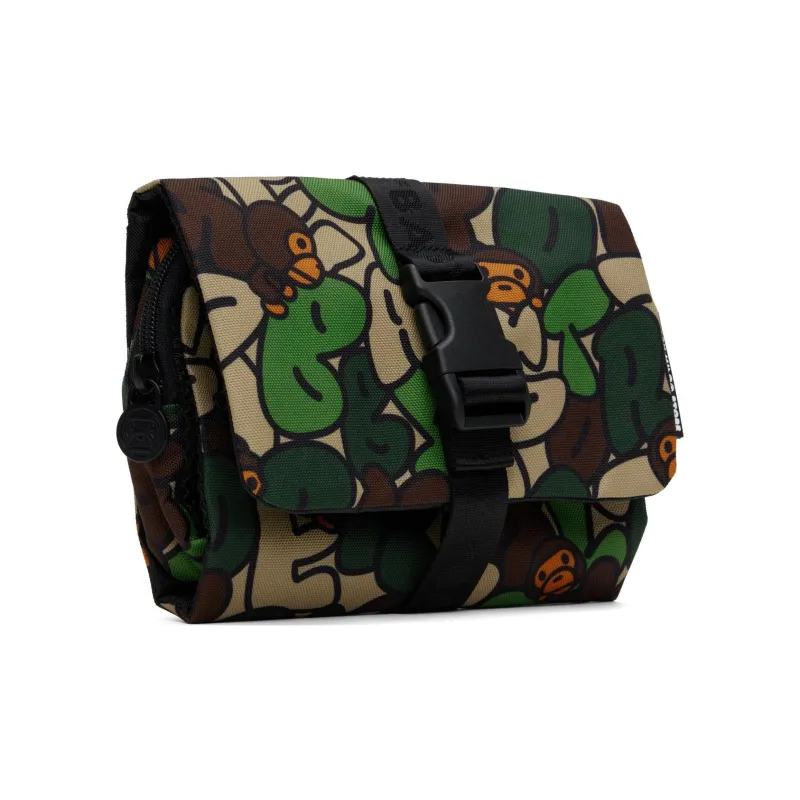 BABY MILO STORE BY A BATHING APE Fabric Storage Bag Regular Unisex Dark Green-1