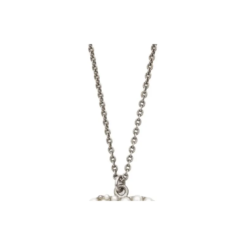 CHANEL 2014 Cc Logo Faux-pearl Pendant Necklace-1