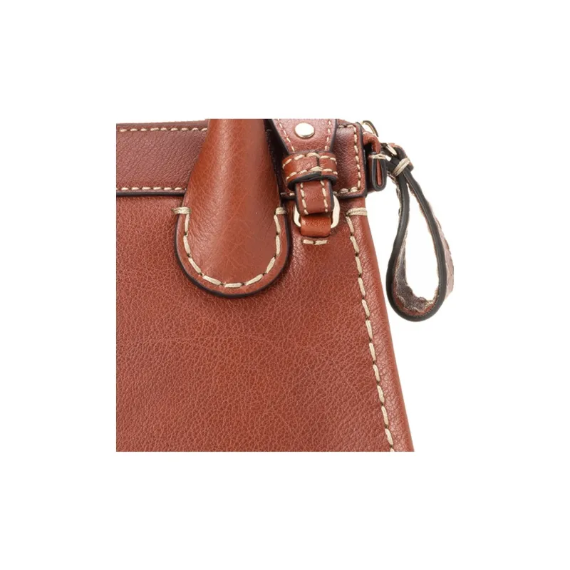 Chloe Edith Buffalo Leather One Shoulder Handbag Mini Women's Tan-3