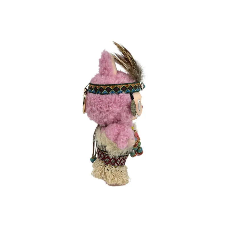 [Modified Doll] POP MART Labubu THE MONSTERS Heartbeat Macaron Collection Tribe Chief, Cute Hang Tag Box 17cm-7