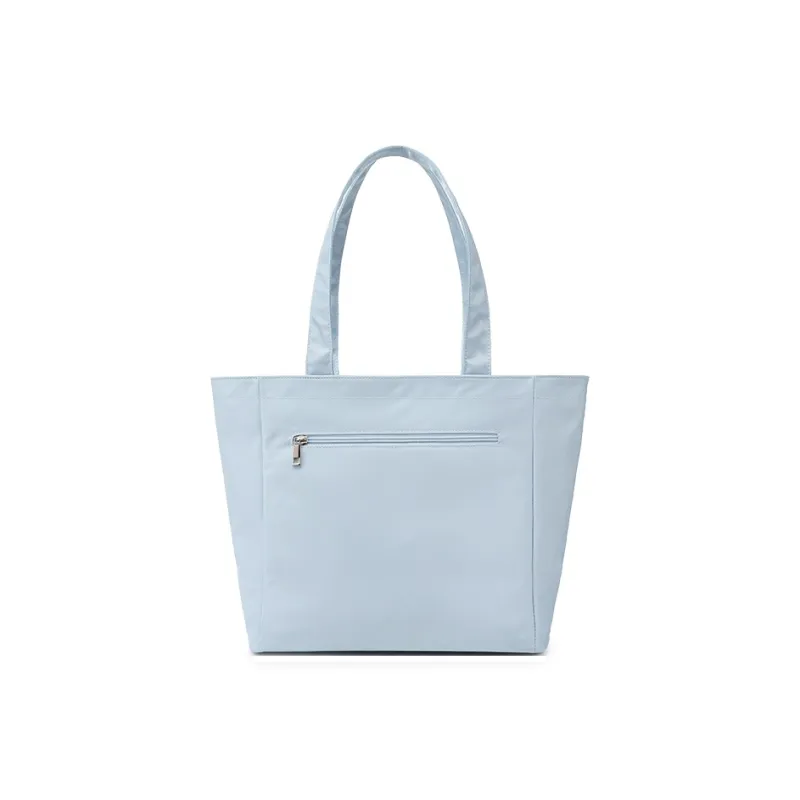 Teenie Weenie Fabric Shoulder Bag Tote Portable Shopping Bag Large Size Women's Sky Blue/Beige Apricot-2