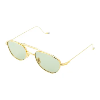 JACQUES MARIE MAGE Acetate Aviator Sunglasses Unisex Gold