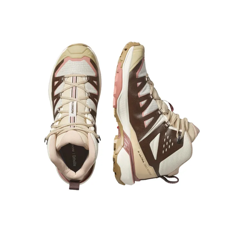 SALOMON X ULTRA 360 Water-Resistant Mid-Top Hiking Shoes Men's Beige-2