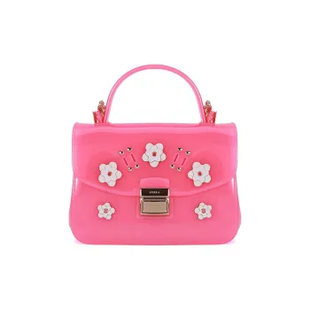 Furla Candy PVC Jelly Bag, One Shoulder Handbag Mini Women's Pink