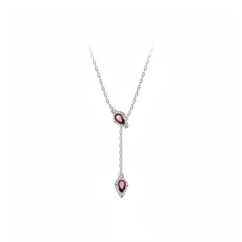 Long Fu White Gold Plated Copper Necklaces Women's