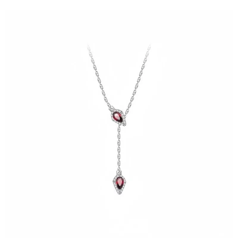 Long Fu White Gold Plated Copper Necklaces Women's-0