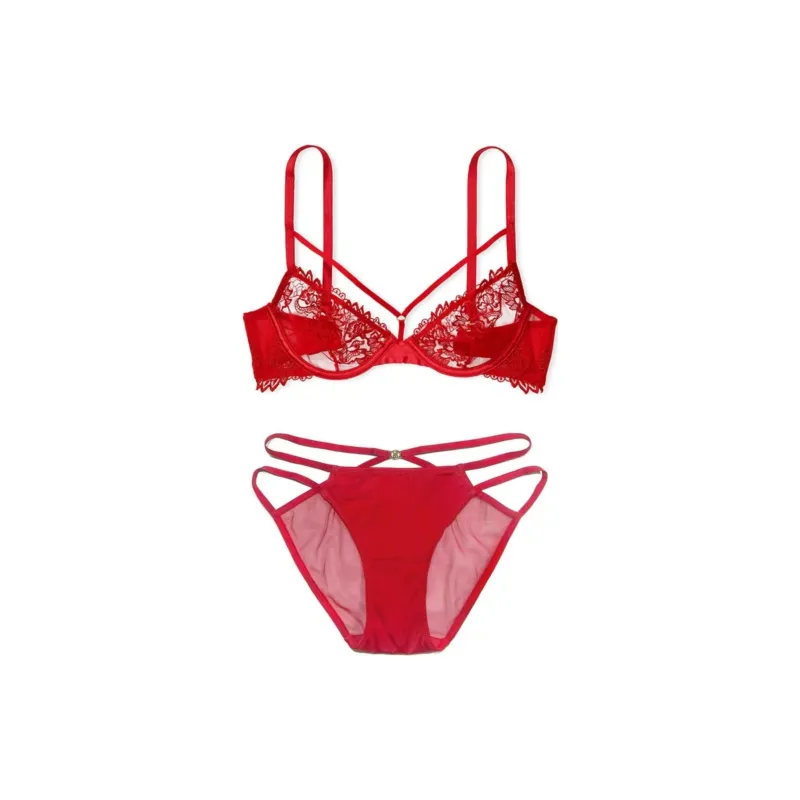 Victoria's Secret Underwear Set Women's Red-0