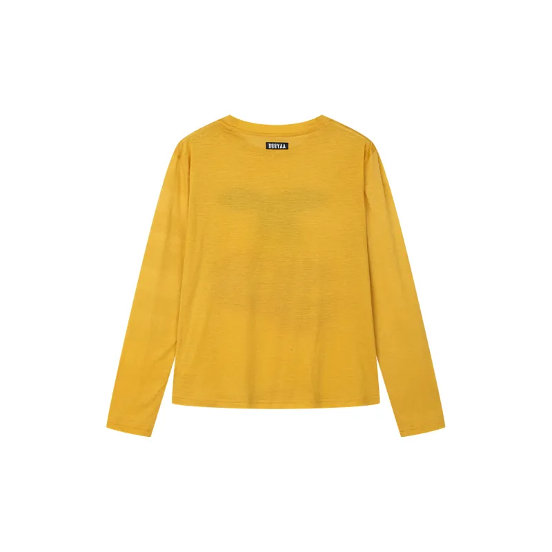 UOOYAA T Shirts Women's Yellow-1