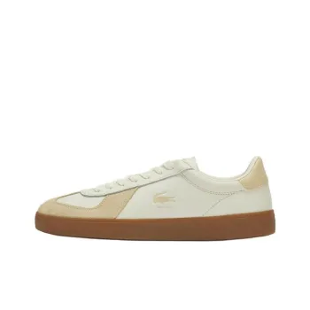 LACOSTE Low Top Skateboard Shoes Men's Light Yellow