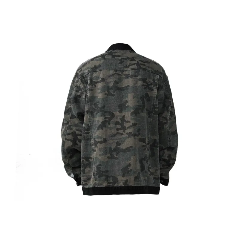 SWAMP AREA Denim Jacket Unisex Black-1