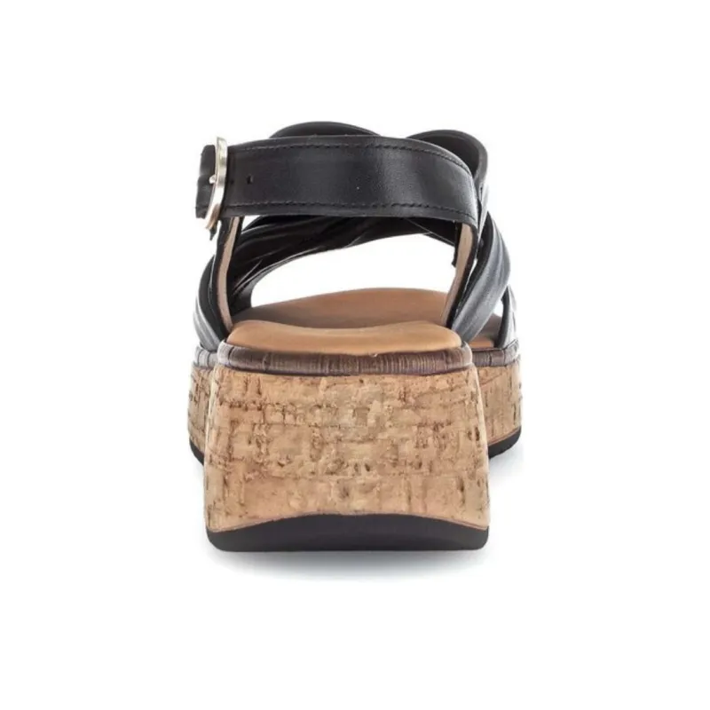 Gabor Comfort Roman Sandals 5cm Women's Black-4