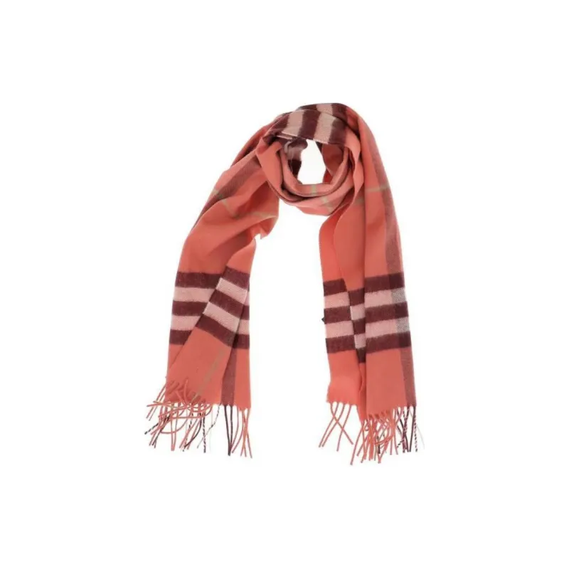 Burberry Cashmere Knit Scarves Unisex Orange-1