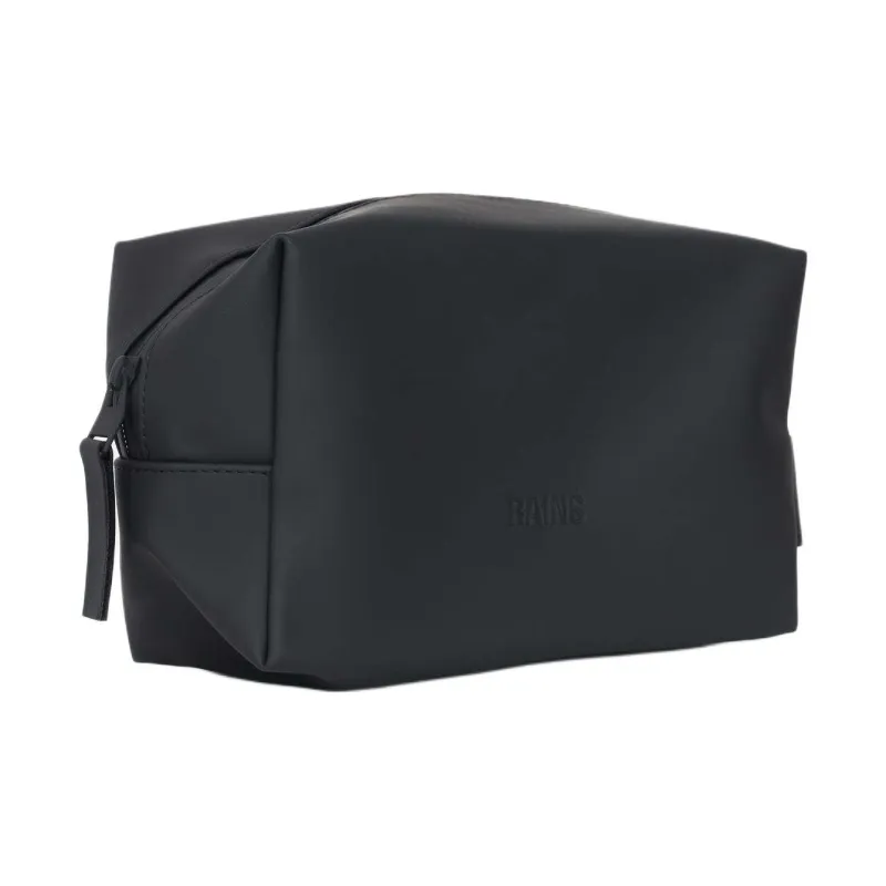 Rains Polyurethane Toiletry Bag Small Size Unisex Black-1
