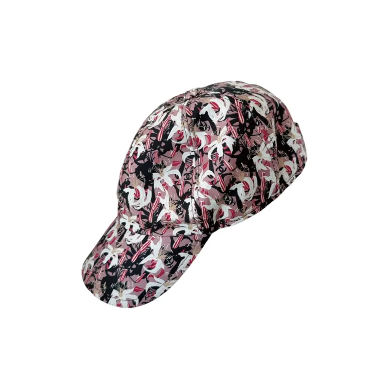 CHANEL Mulberry Silk Baseball Caps Women's Pink-0
