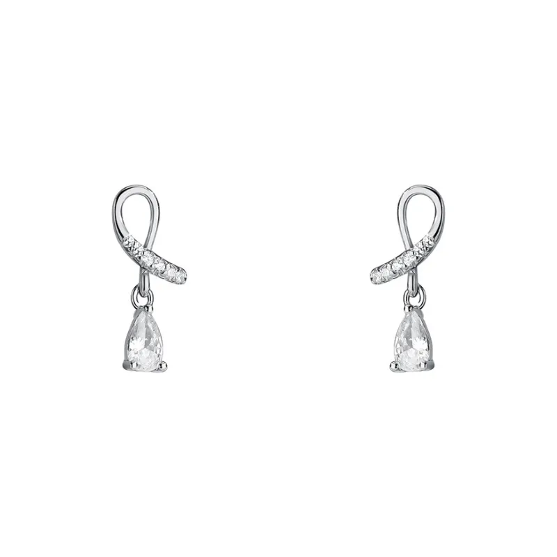 BAIJUAN S925 Silver Stud Earrings Women's-0