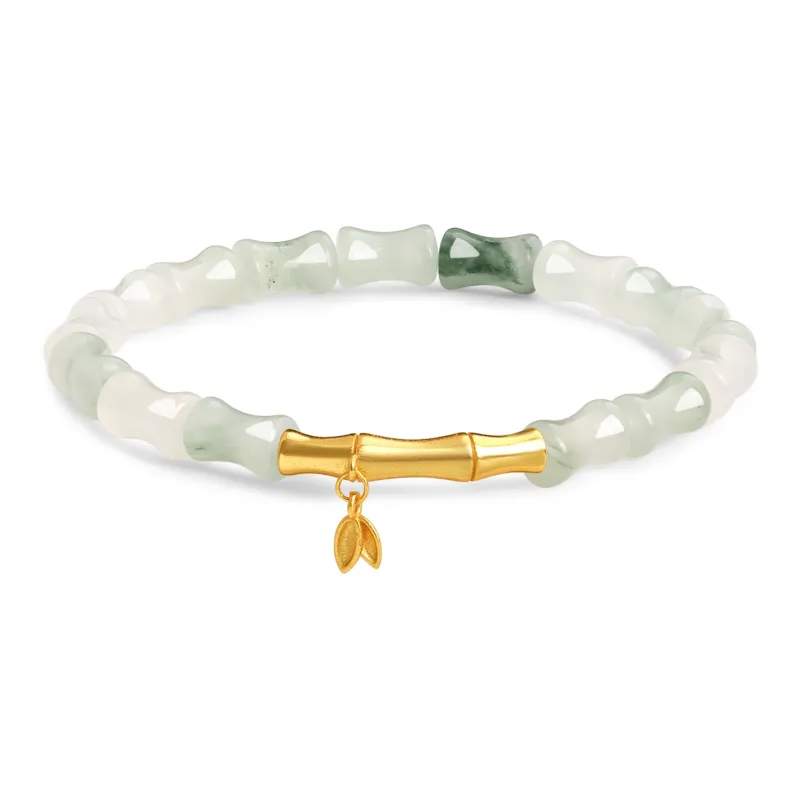 Lao Feng Xiang Tianshan Jade Bracelets Unisex-0