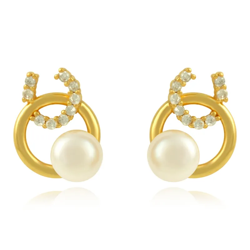 Taste The Color Pearl Stud Earrings Women's-0