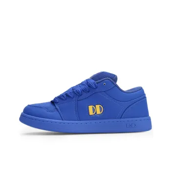 GLO BULL Skateboard Shoes Unisex Low Top Royal Blue Yellow