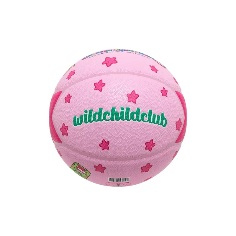 Wild Child Club x LABIXIAOXINLIANMING PU Basketball Green/Pink Size 7 Street Training Competition Unisex-2