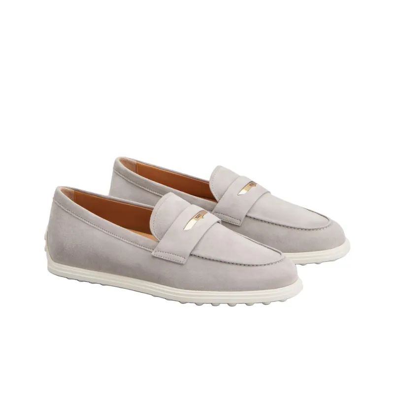 TOD'S Gommino Loafers Women's Gray-2