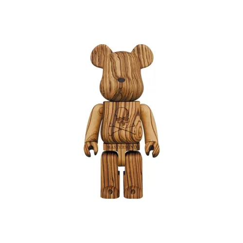 BE@RBRICK X Mastermind Japan Karimoku Zebra Wood