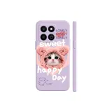 Grass Purple-Pink Hat Kitten