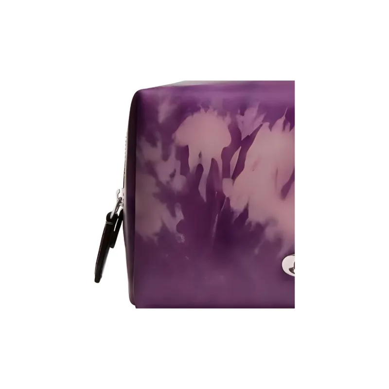 COACH Leather Makeup Bag Trumpets Women's Purple-2