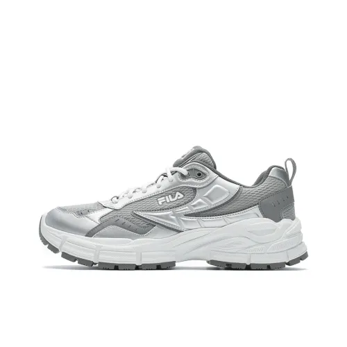 FILA Cushioning Wear Resistant Low Top Running Shoes Men's Gray