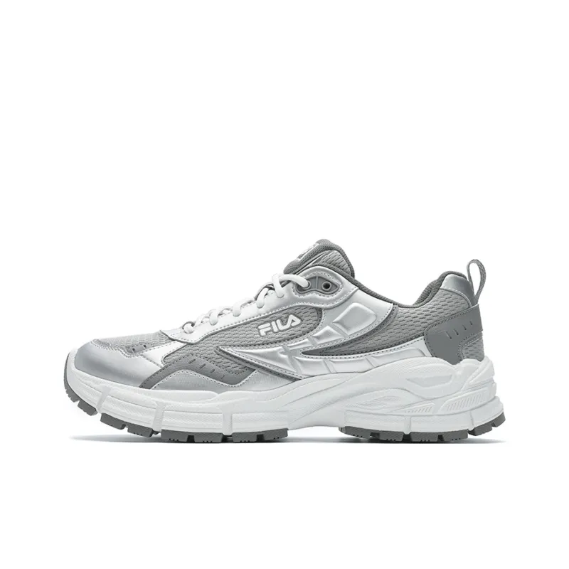 FILA Cushioning Wear-Resistant Low-Top Running Shoes Men's Gray-0